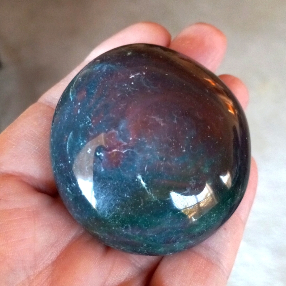 Ocean Jasper Crystal Palmstone.
